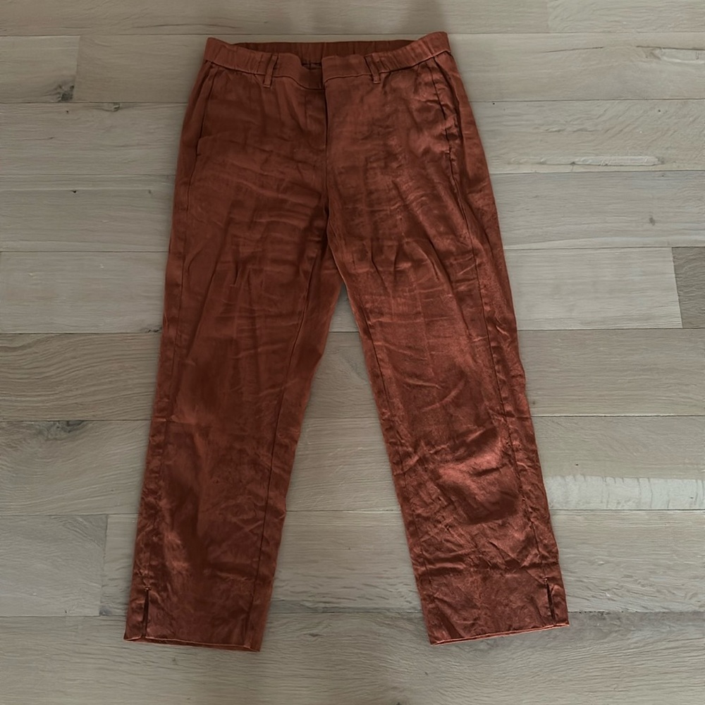 NWOT J.Jill linen cropped pants